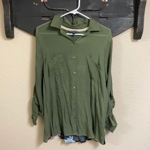 Plus Size Green Shirt